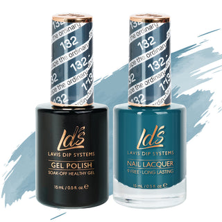  LDS Gel Nail Polish Duo - 132 Blue Colors - Escape The Ordinary by LDS sold by DTK Nail Supply