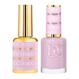  DND DC Gel Nail Polish Duo - 133 Pink Colors - Antique Pink by DND DC sold by DTK Nail Supply