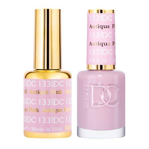  DND DC Gel Nail Polish Duo - 133 Antique Pink by DND DC sold by DTK Nail Supply