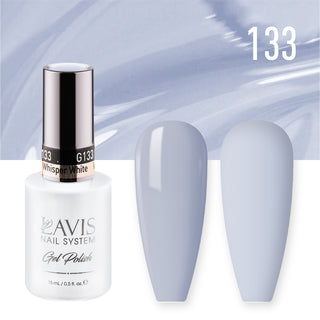  LAVIS Nail Lacquer - 133 Whisper White - 0.5oz by LAVIS NAILS sold by DTK Nail Supply