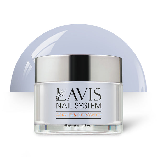 Lavis Acrylic Powder - 133 Whisper White - Blue Colors by LAVIS NAILS sold by DTK Nail Supply