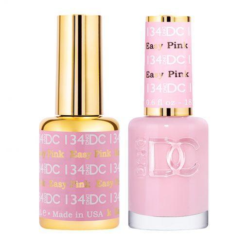  DND DC Gel Nail Polish Duo - 134 Easy Pink by DND DC sold by DTK Nail Supply