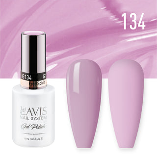  Lavis Gel Nail Polish Duo - 134 Violet Colors - Free Spirit by LAVIS NAILS sold by DTK Nail Supply