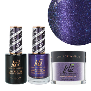  LDS 3 in 1 - 134 Secretly - Dip, Gel & Lacquer Matching by LDS sold by DTK Nail Supply