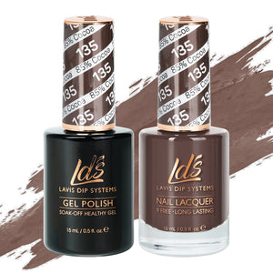 LDS Gel Nail Polish Duo - 135 Brown Colors - 85% Cocoa by LDS sold by DTK Nail Supply