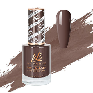  LDS 135 85% Cocoa - LDS Healthy Nail Lacquer 0.5oz by LDS sold by DTK Nail Supply