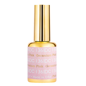  DND DC Gel Polish - 136 Pink, Neutral Colors - Geranium Pink by DND DC sold by DTK Nail Supply