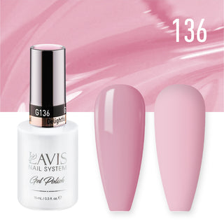 Lavis Gel Nail Polish Duo - 136 Pink Colors - Delightful by LAVIS NAILS sold by DTK Nail Supply