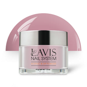 Lavis Acrylic Powder - 137 Hopeful - Vintage Rose Colors by LAVIS NAILS sold by DTK Nail Supply