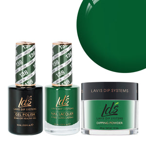  LDS 3 in 1 - 138 Jade - Dip, Gel & Lacquer Matching by LDS sold by DTK Nail Supply