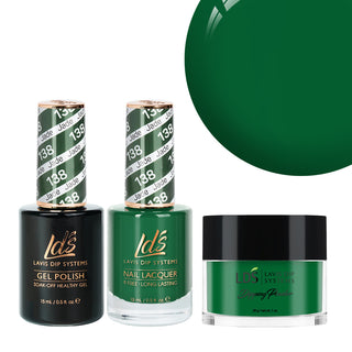  LDS 3 in 1 - 138 Jade - Dip, Gel & Lacquer Matching by LDS sold by DTK Nail Supply