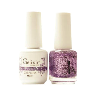  Gelixir Gel Nail Polish Duo - 139 Purple, Glitter Colors by Gelixir sold by DTK Nail Supply