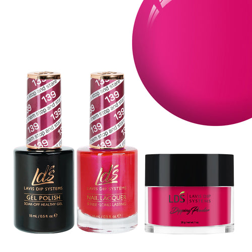  LDS 3 in 1 - 139 Make Them Stop And Stare - Dip, Gel & Lacquer Matching by LDS sold by DTK Nail Supply