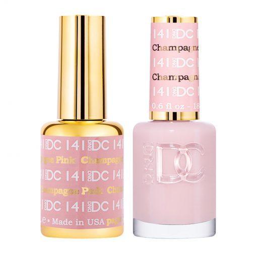  DND DC Gel Nail Polish Duo - 141 Pink Champagne by DND DC sold by DTK Nail Supply