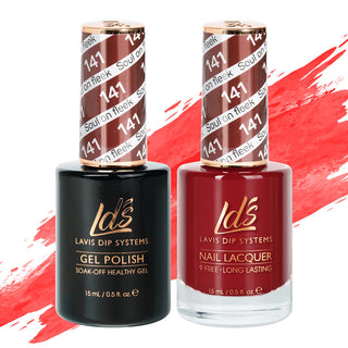 LDS Gel Nail Polish Duo - 141 Red Colors - Soul On Fleek by LDS sold by DTK Nail Supply