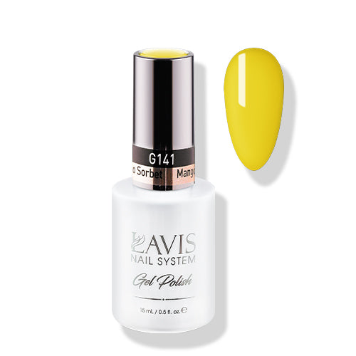 Lavis Gel Polish 141 - Yellow Colors - Mango Sorbet by LAVIS NAILS sold by DTK Nail Supply