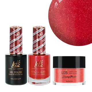  LDS 3 in 1 - 142 Resilience - Dip, Gel & Lacquer Matching by LDS sold by DTK Nail Supply