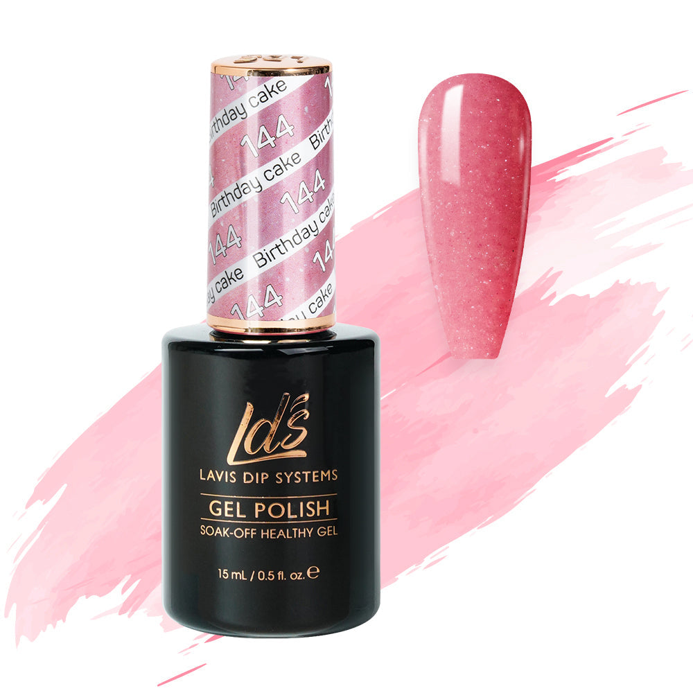  LDS Hema Free Gel Polish 144 - Birthday Cake by LDS HEMA FREE GEL POLISH sold by DTK Nail Supply