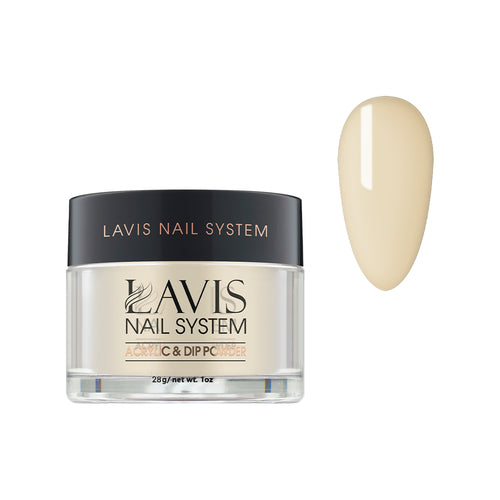 Lavis Acrylic Powder - 145 Cottage Cream - Yellow Colors by LAVIS NAILS sold by DTK Nail Supply
