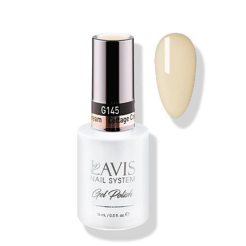 Lavis Gel Polish 145 - Yellow Colors - Cottage Cream by LAVIS NAILS sold by DTK Nail Supply