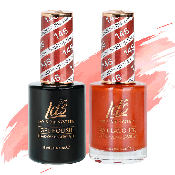  LDS Gel Nail Polish Duo - 146 Soak Up The Sun by LDS sold by DTK Nail Supply