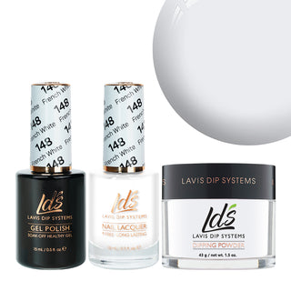  LDS 3 in 1 - 148 French white - Dip, Gel & Lacquer Matching by LDS sold by DTK Nail Supply