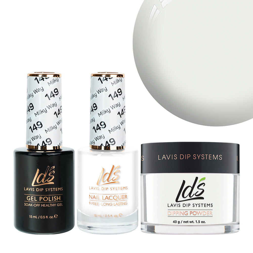  LDS 3 in 1 - 149 Milky way - Dip, Gel & Lacquer Matching by LDS sold by DTK Nail Supply
