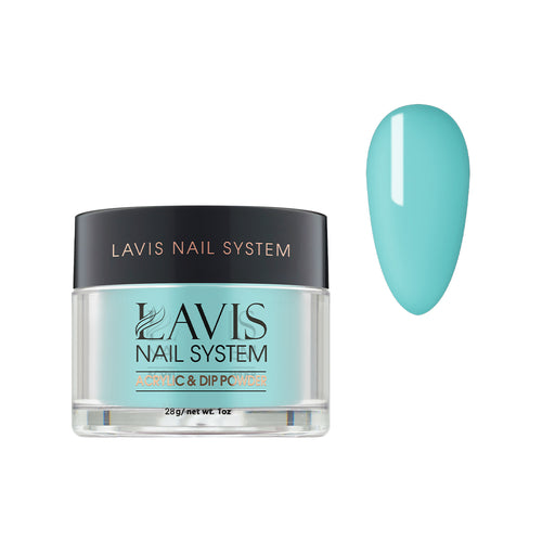 Lavis Acrylic Powder - 150 Raindrop - Teal Colors by LAVIS NAILS sold by DTK Nail Supply