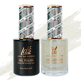  LDS Gel Nail Polish Duo - 151 White ice by LDS sold by DTK Nail Supply
