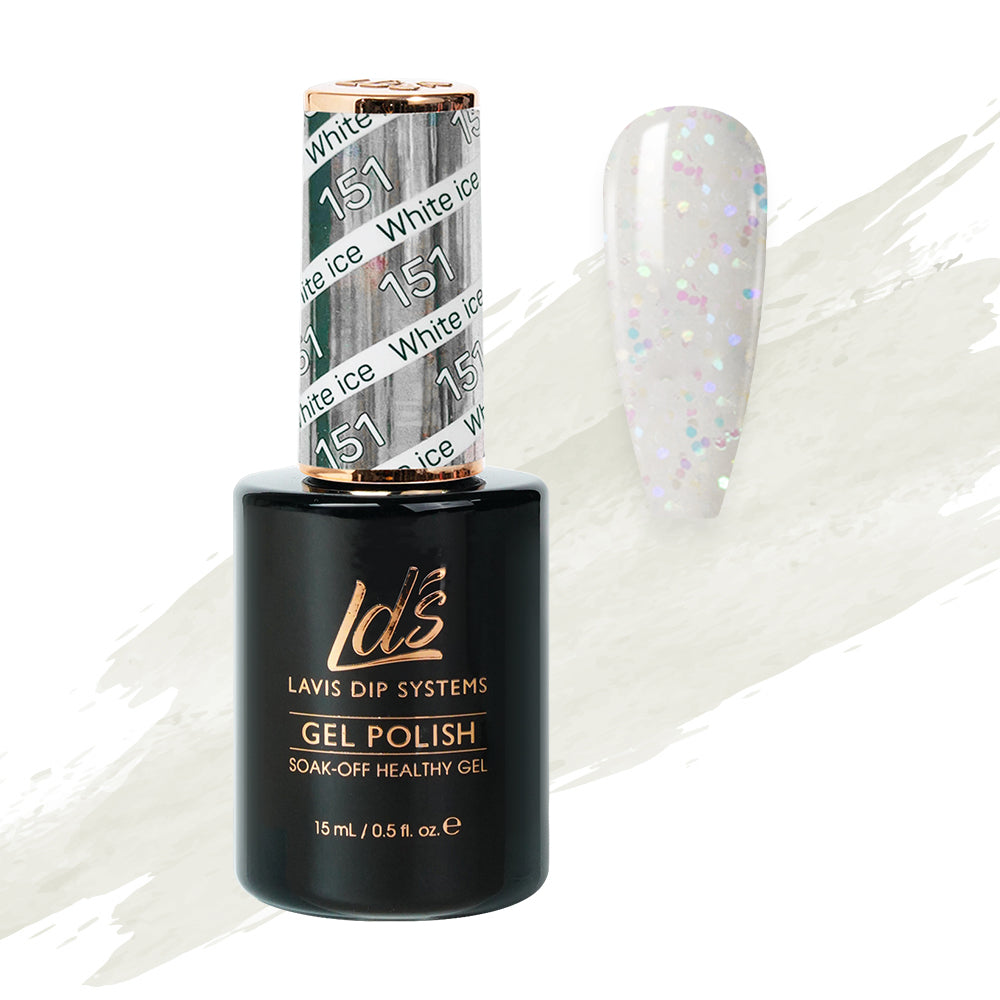  LDS Hema Free Gel Polish 151 - White ice by LDS HEMA FREE GEL POLISH sold by DTK Nail Supply