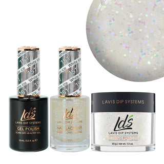  LDS 3 in 1 - 151 White ice - Dip, Gel & Lacquer Matching by LDS sold by DTK Nail Supply