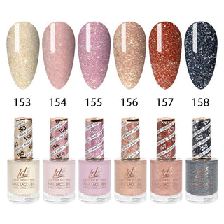  LDS Healthy Nail Lacquer Set (6 colors): 153 to 158 by LDS sold by DTK Nail Supply