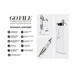  Gelish Go File Hybrid Electric File - Nail Drill by Gelish sold by DTK Nail Supply