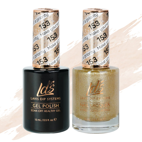  LDS Gel Nail Polish Duo - 153 Make Yourself A Priority by LDS sold by DTK Nail Supply