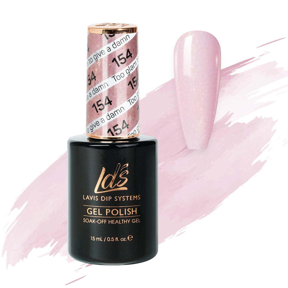  LDS Hema Free Gel Polish 154 - Too Glam To Give A Damn by LDS HEMA FREE GEL POLISH sold by DTK Nail Supply