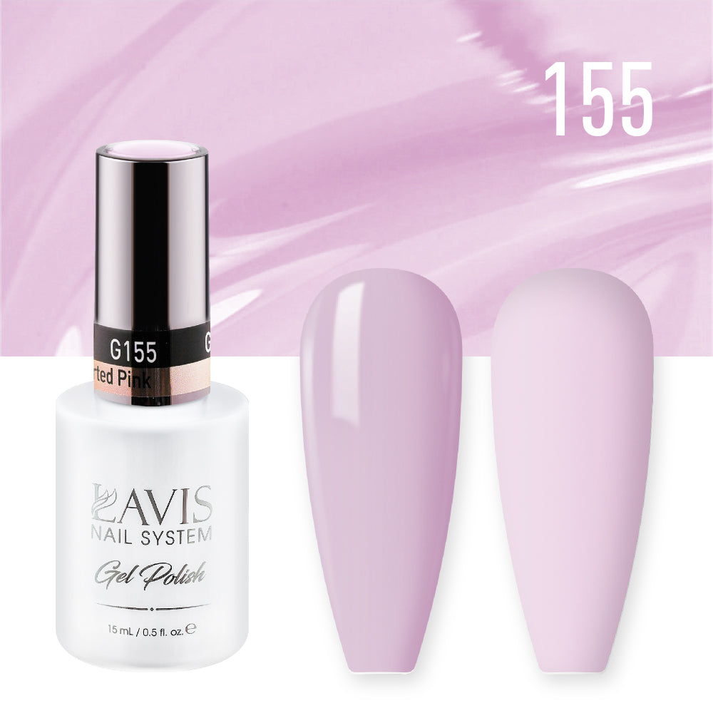 LAVIS Nail Lacquer - 155 Lighthearted Pink - 0.5oz by LAVIS NAILS sold by DTK Nail Supply