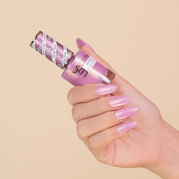  LDS Hema Free Gel Polish 155 - I Wear Love by LDS HEMA FREE GEL POLISH sold by DTK Nail Supply
