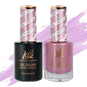  LDS Gel Nail Polish Duo - 155 I Wear Love by LDS sold by DTK Nail Supply