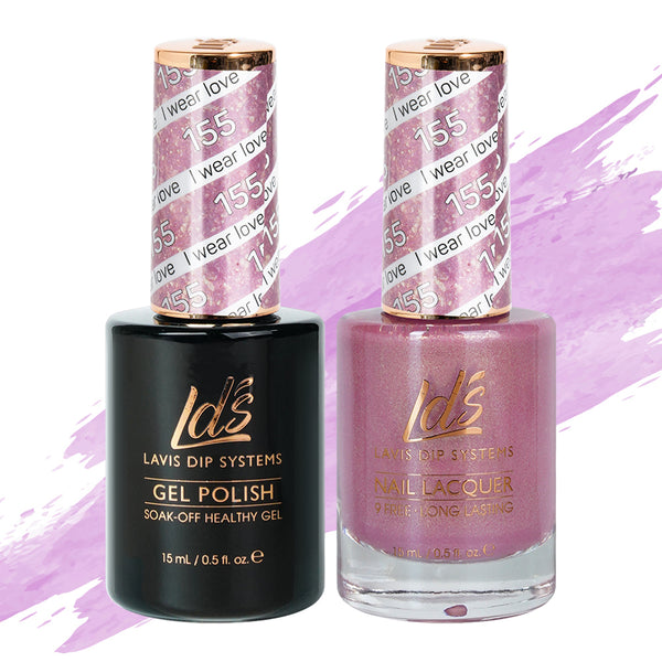  LDS Gel Nail Polish Duo - 155 I Wear Love by LDS sold by DTK Nail Supply