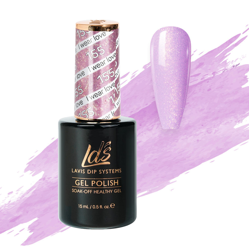  LDS Hema Free Gel Polish 155 - I Wear Love by LDS HEMA FREE GEL POLISH sold by DTK Nail Supply