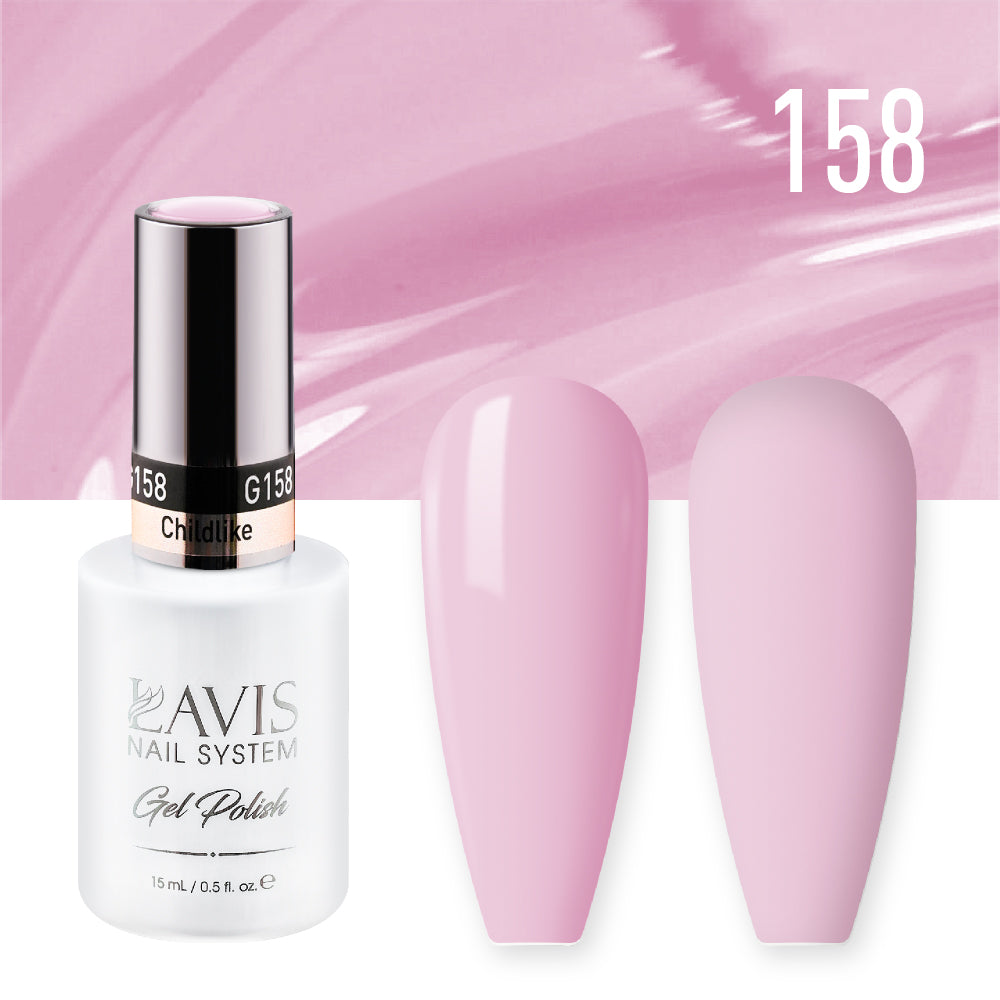 Lavis Gel Polish 158 - Pink Colors - Childlike by LAVIS NAILS sold by DTK Nail Supply