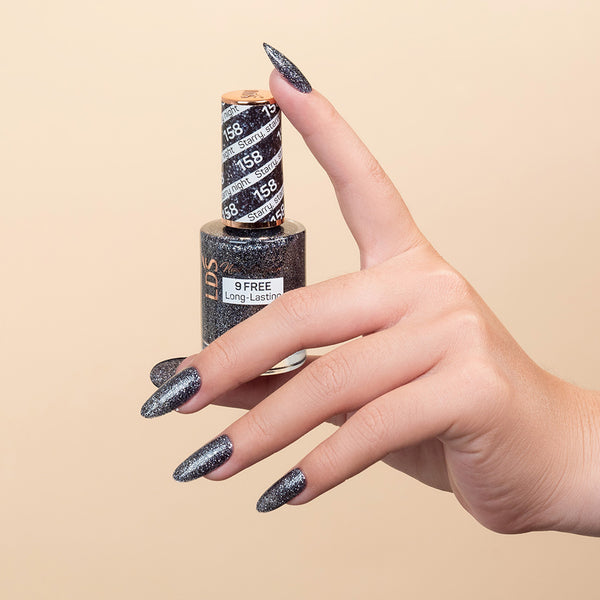  LDS Nail Lacquer - 158 Starry, Starry Night by LDS sold by DTK Nail Supply