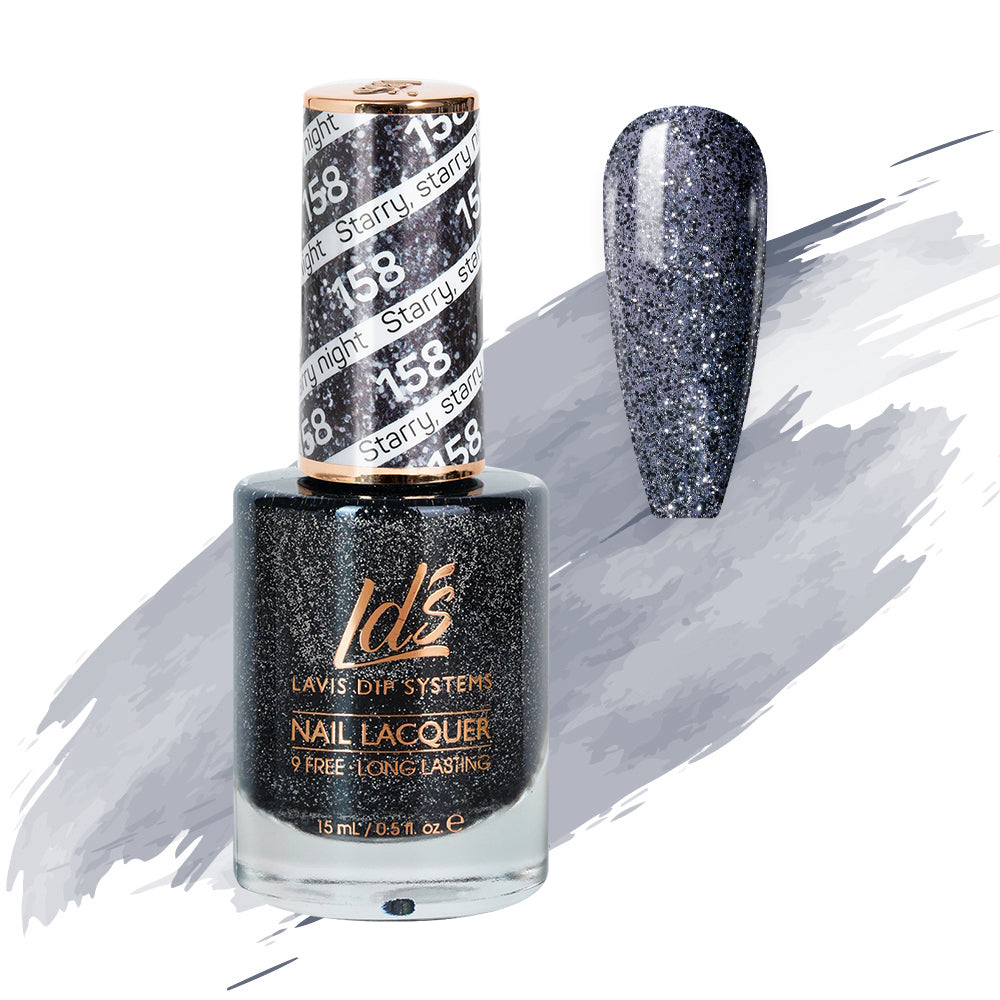  LDS Nail Lacquer - 158 Starry, Starry Night by LDS sold by DTK Nail Supply