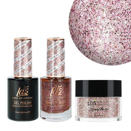  LDS 3 in 1 - 159 Like No Other - Dip, Gel & Lacquer Matching by LDS sold by DTK Nail Supply