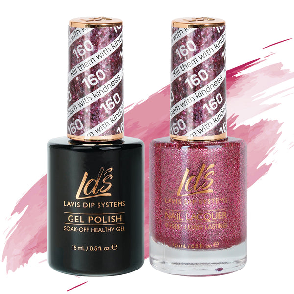  LDS Gel Nail Polish Duo - 160 Kill Them With Kindness by LDS sold by DTK Nail Supply