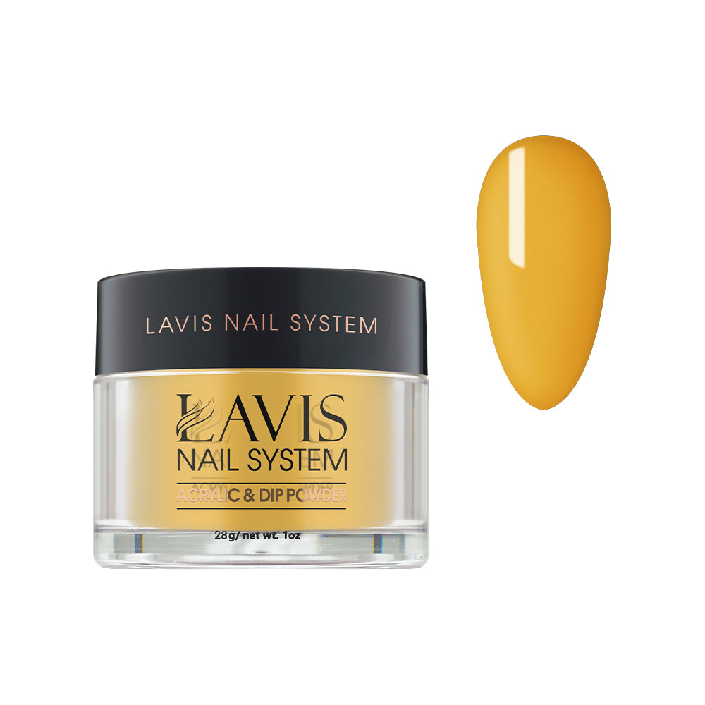 Lavis Acrylic Powder - 160 Yellow Coneflower - Yellow Colors by LAVIS NAILS sold by DTK Nail Supply