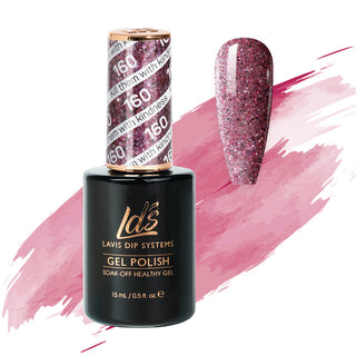  LDS Gel Polish 160 - Glitter, Pink Colors - Kill Them With Kindness by LDS sold by DTK Nail Supply