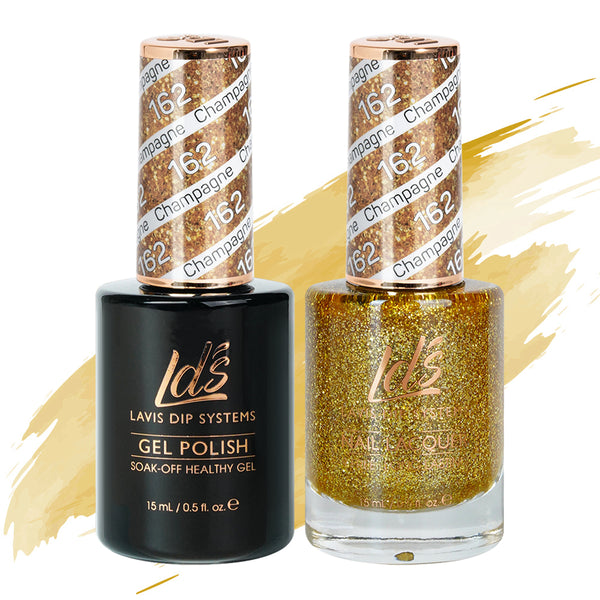  LDS Gel Nail Polish Duo - 162 Champagne by LDS sold by DTK Nail Supply