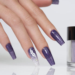  LDS Dipping Powder Nail - 164 We Could Runaway - Glitter, Purple Colors by LDS sold by DTK Nail Supply