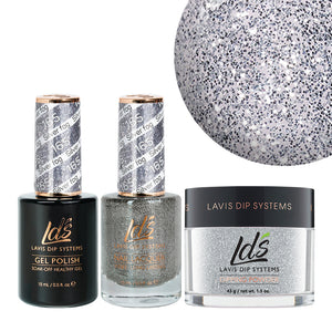  LDS 3 in 1 - 165 Silver Fog - Dip, Gel & Lacquer Matching by LDS sold by DTK Nail Supply